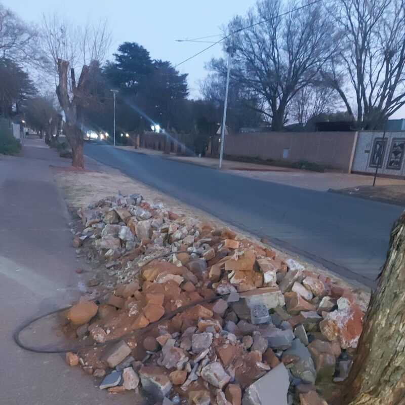 Rubbles need removal